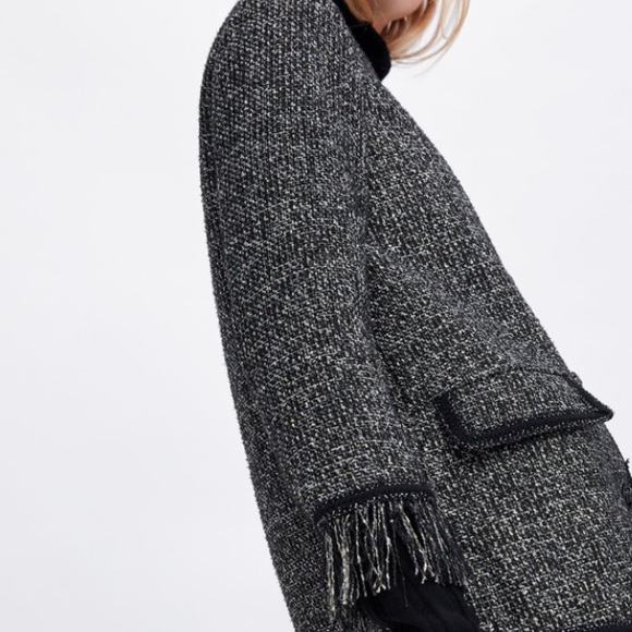 Zara tweed jacket with metallic thread - Picture 5 of 5